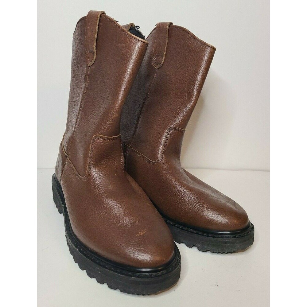 MENS TEXAS STEER ORANGE SOFT TO WORK BOOTS SIZE 6.5